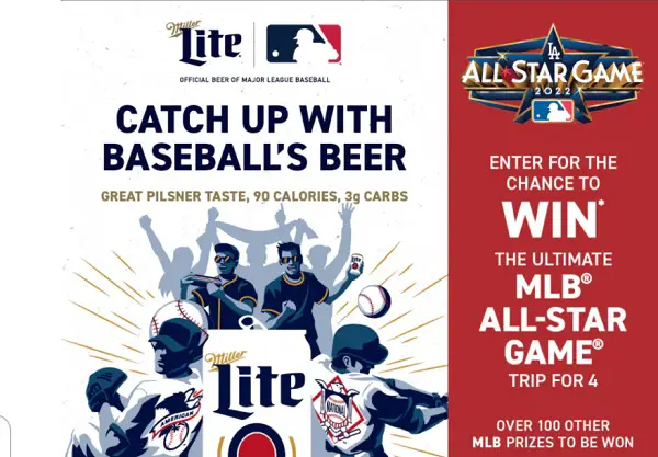 Win With Miller Lite All-Star Game Experience (121 Winners)
