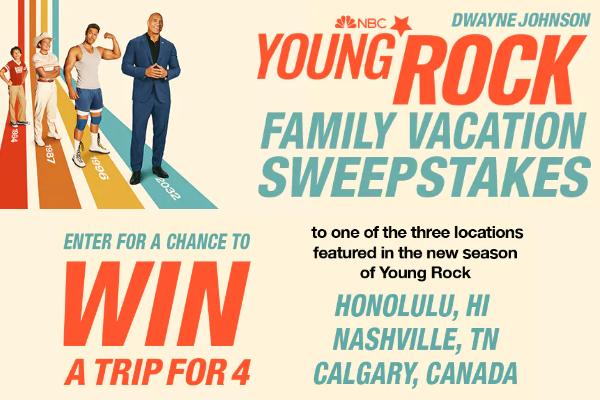 Young Rock Family Vacation Sweepstakes