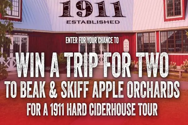 1911 Hard Cider House Tour Sweepstakes: Win a Free Trip