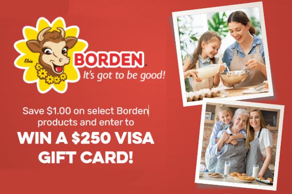 Borden’s Making Memories Sweepstakes: Win $250 Visa Giftcard