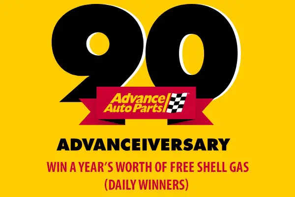 Advance Auto Parts Drive of Your Life Contest: Win Years’ Worth of Free Gas (Daily Winners)