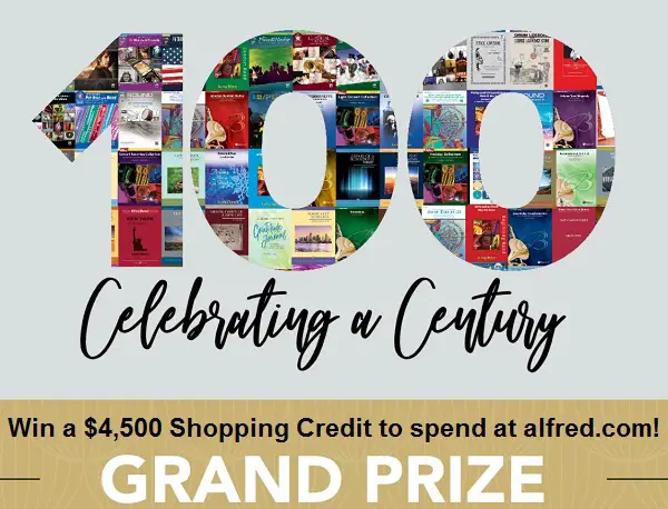 Alfred Music Concert Band 100 Years Sweepstakes: Win $4,500 Free Shopping Spree