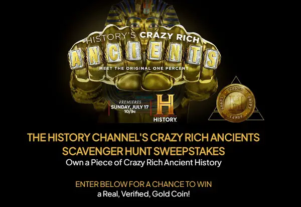 History Channel’s Ancient Gold Coins Sweepstakes