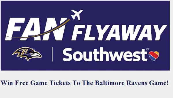 Baltimore Ravens Contest: Win Free Game Tickets & Southwest Airlines Airfare