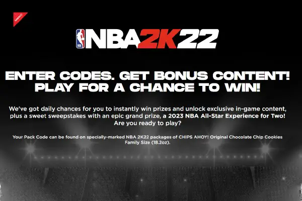 NBA 2k22 Sweepstakes and Instant Win Sweepstakes