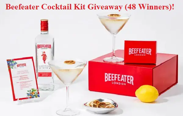 Beefeater Cocktail Kit Giveaway (48 Winners)