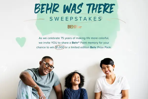 BEHR 75 Sweepstakes: Win $10,000 Cash & A BEHR Prize Pack