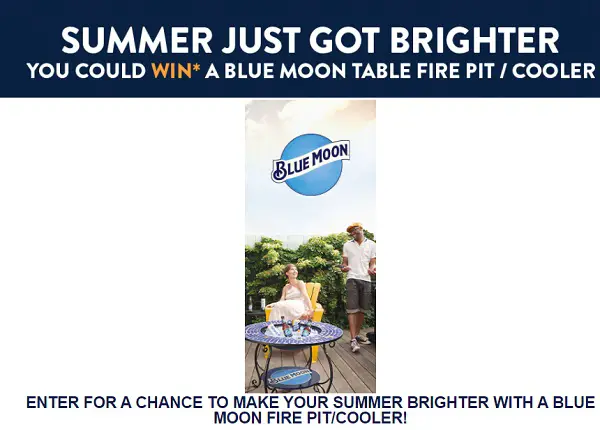 Blue Moon Southwest Summer Sweepstakes: Win Free Fire Pits & Coolers
