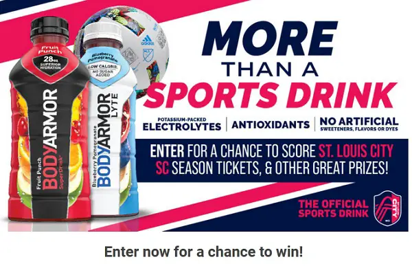 Bodyarmor STL Soccer Sweepstakes: Win Game Tickets, Free Products & More
