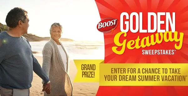 Boost Golden Getaway Sweepstakes: Win Cash for Summer Trip or 3000 Instant Win Prizes!