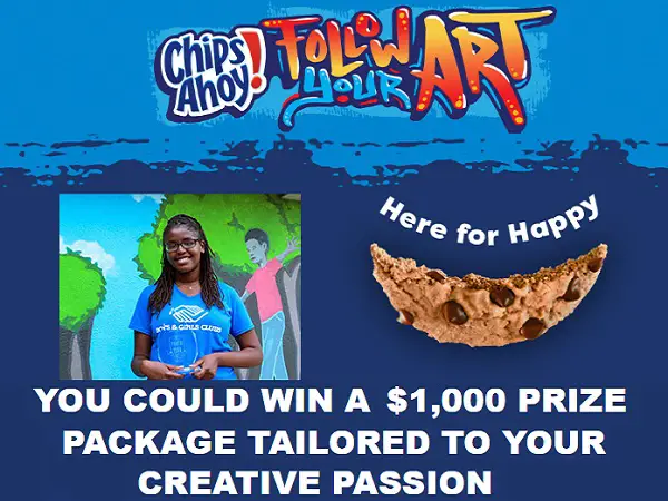 Chips Ahoy! Follow Your Art Sweepstakes (120 Winners)