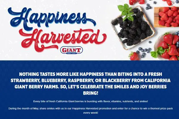 California Giant Sweepstakes: Win Free coupons, Gift Cards & More
