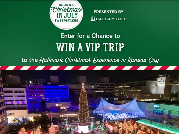 Hallmark Channel Christmas in July Sweepstakes: Win a Trip to Kansas City & Daily Prizes!