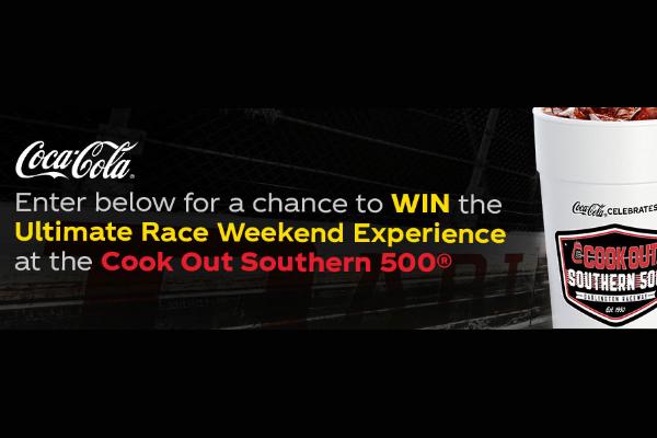 Win Ultimate Cook Out Southern 500 Race Experience