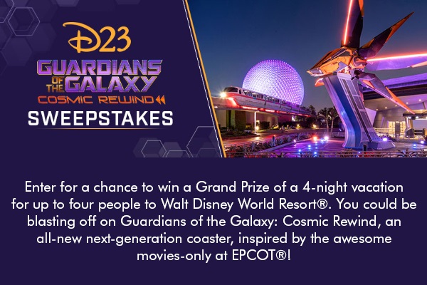 D23 Cosmic Rewind Sweepstakes: Win A Free Disney Vacation