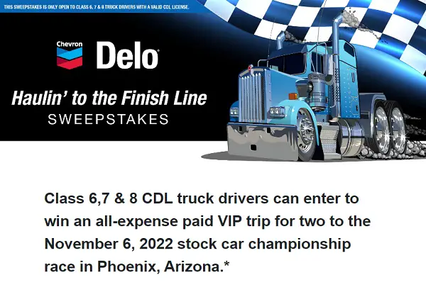 Delo Sweepstakes: Win A Trip to NASCAR Race Event & Daytona Die Cast Cars