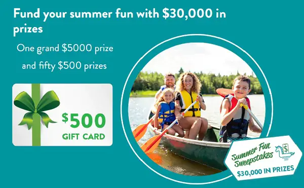 EcoATM's Summer Sweepstakes: Win $30000 in Free Visa Gift Cards (51 Winners)