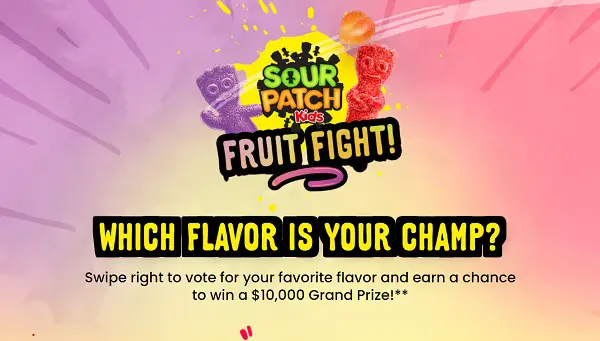 Fruit Fight $10,000 Cash Sweepstakes & Instant Win Game (300+ Winners)