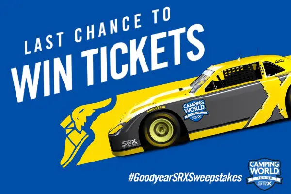 Goodyear SRX Sweepstakes: Win A Trip to SRX Racing Event