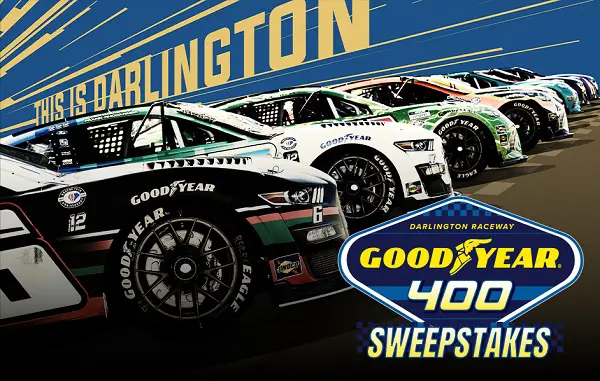 Good Year 400 Nascar Sweepstakes: Win a Trip to Darlington & Free Sets of Tires