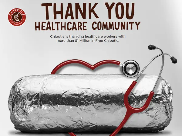 Chipotle Healthcare Heroes Sweepstakes – 100,000 Free Burritos for Nurses & Medical Professionals!