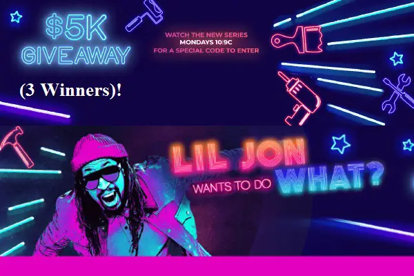 HGTV Lil Jon Wants to Do What Sweepstakes: Win $5000 Cash Prize (3 Winners)