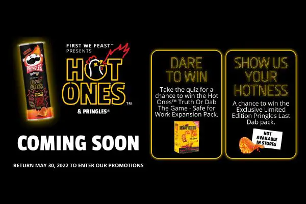 Pringles Hot Ones Truth or Dab Sweepstakes