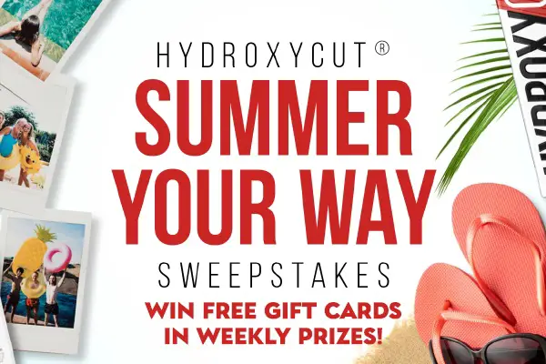 Hydroxycut Summer Your Way Sweepstakes: Win 1 of 17 Free Gift Cards