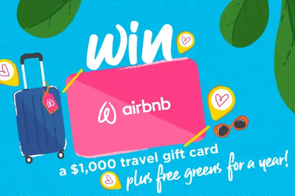 Win $1000 Travel Gift Card and Year Supply of Free Salad! (23 Winners)
