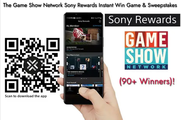 Game Show Network Sony Rewards Instant Win Gift Card Giveaway: Win up to $500