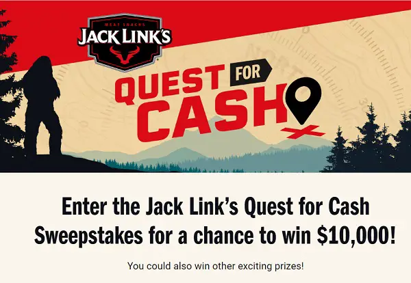 Jack Link Cash Giveaway: Win $10,000 Cash & Free Gift Cards (25 Winners)