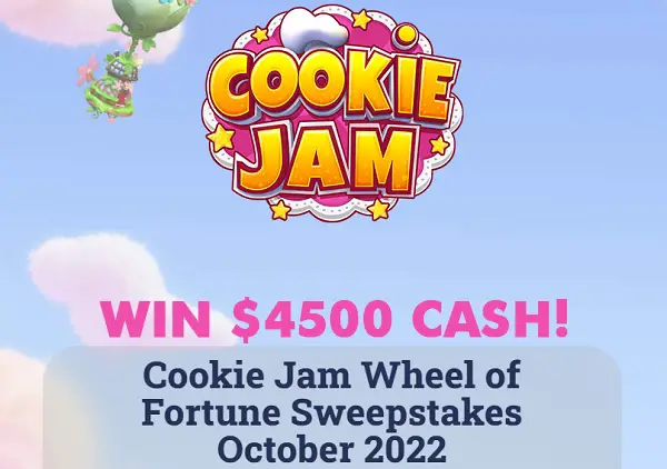 Jam City Wheel Of Fortune Cash Sweepstakes: Win $4500 Cash