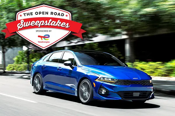 Kia Car Sweepstakes: Win 2022 Kia K5 LX with Las Vegas trip!