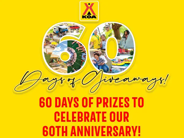 KOA 60 Days of Giveaways: Win Prizes Daily