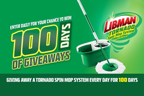 Libman Tornado Spin Mop System Giveaway (100 Daily Prizes)