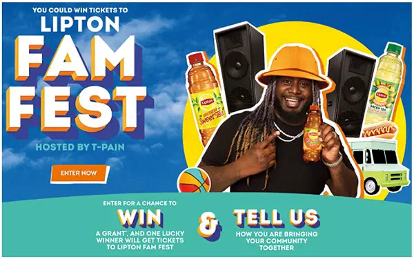 Lipton Block Party Contest: Win $10000 Grant and Free Tickets for Fest