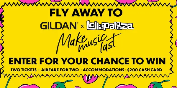 Win a Lollapalooza Music Festival Experience!