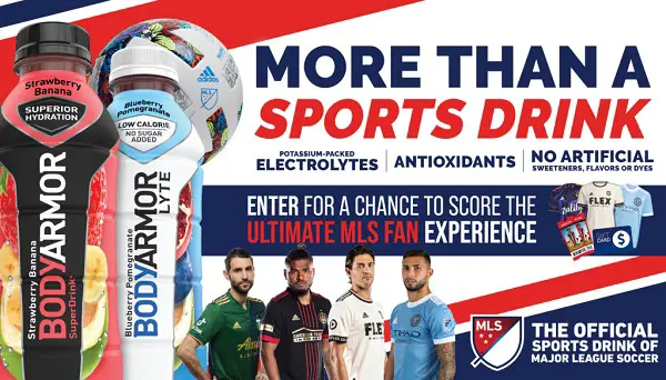 Bodyarmor MLS Regular Season Tickets Giveaway (3 Winners)