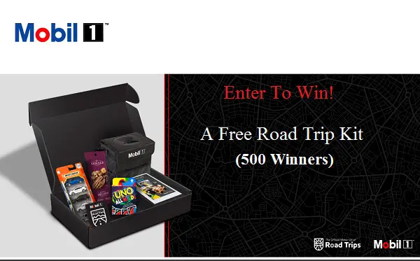 Mobil 1 Road Trip Kit Giveaway (5,000 Winners)