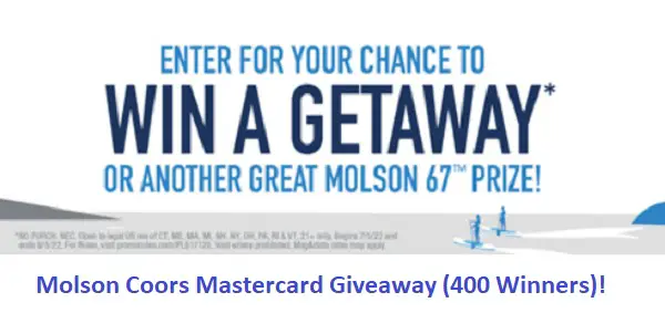 Molson Coors Mastercard Giveaway (400 Winners)