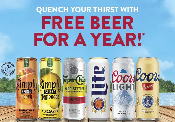 Molson Coors Summer Sweepstakes: Win Free Gas, Grocery, Meat or Beer for a Year and More (700+ Prizes)