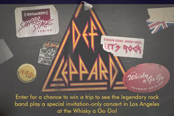 Def Leppard Music Concert Sweepstakes: Win A Trip To Los Angeles