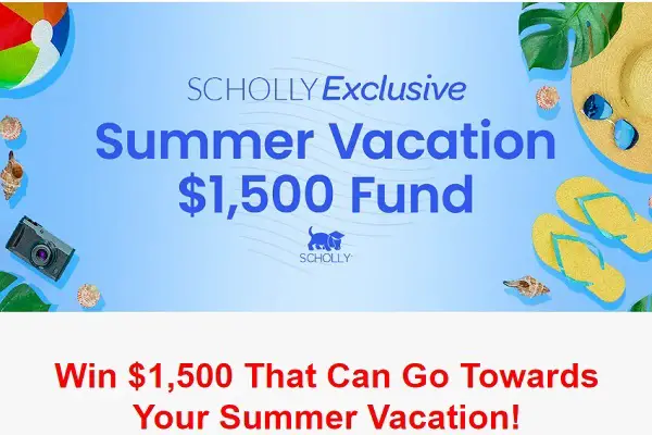 My Scholly Summer Sweepstakes 2022: Win $1,500 Cash Prize