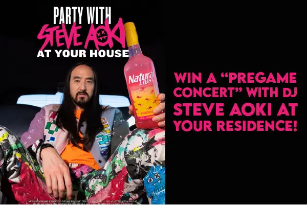 Natural Light Party Giveaway: Win A Concert with DJ Steve Aoki