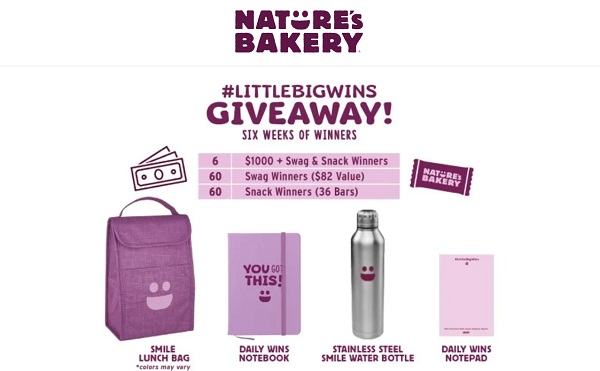 Nature’s Bakery Littlebigwins Sweepstakes: Win $1,000 Cash, Free Snack & Swag Bundle