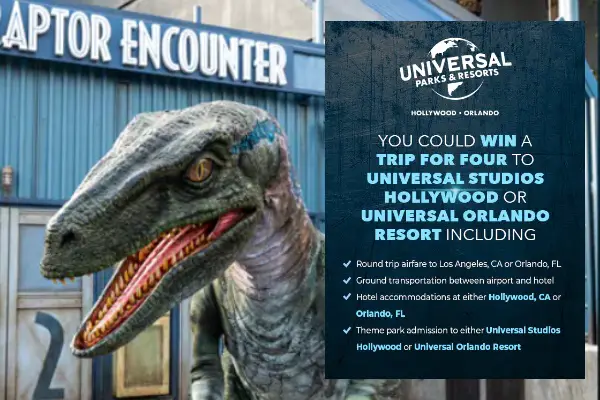 NBC Universal Vacation Giveaway: Win Free Trip To Universal Parks & Resorts