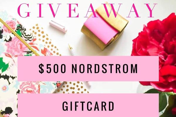 Nordstrom gift card Giveaway (4 Winners)