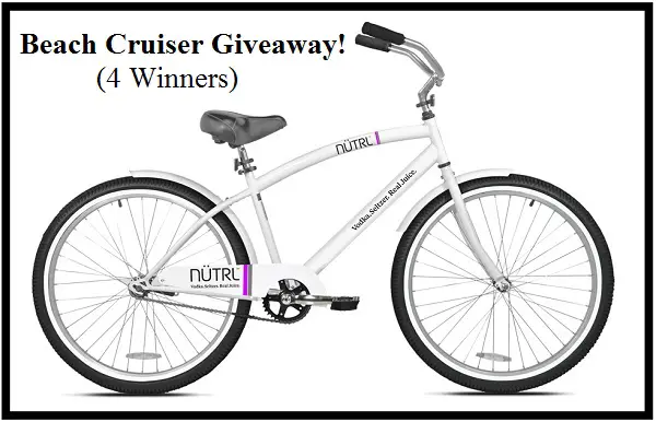 NUTRL Beach Cruiser Bike Giveaway (4 Winners)