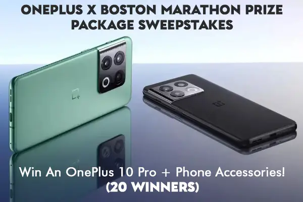Oneplus Boston Marathon Sweepstakes: Win OnePlus 10 Pro Phone (20 Winners)