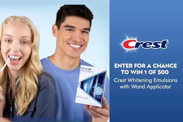 PG NA Oral Care Whitening Emulsions OTC Sweepstakes (500 Winners)